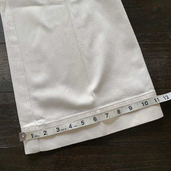 VTG Eddie Bauer Women's Size 16R White Flared Jeans Pants (Measures 37W x 32.5L) - Picture 11 of 11